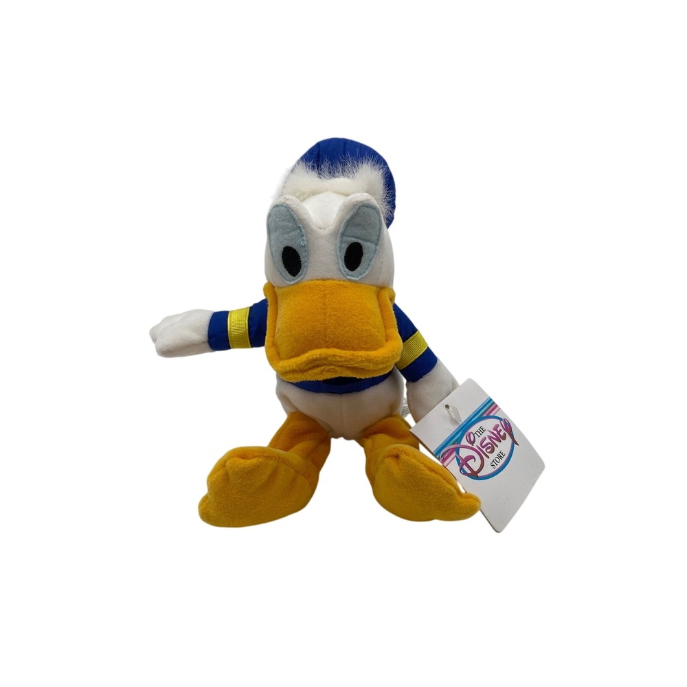 Disney Store Donald Duck‎ Mini Bean Bag Plush Stuffed Animal Toy with Tags 9"